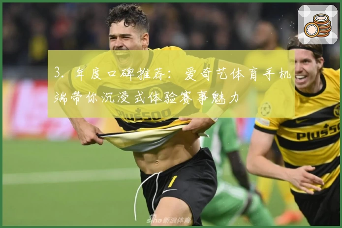 3. 年度口碑推荐：爱奇艺体育手机端带你沉浸式体验赛事魅力